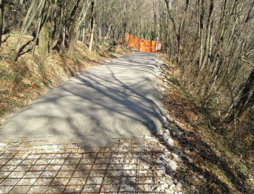 Strada in calcestruzzo